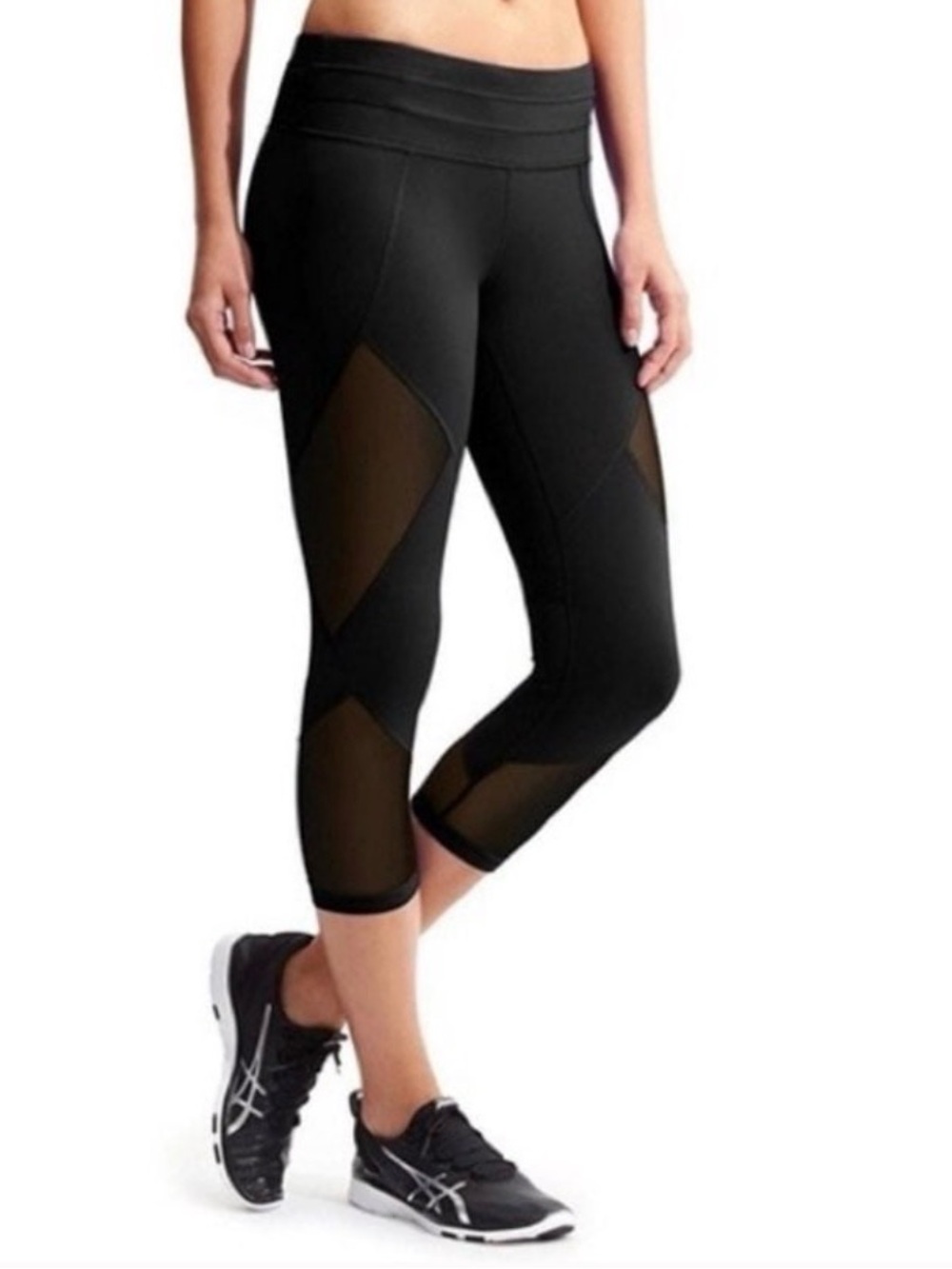 Athleta Mesh Sonar Capri Yoga Pants - Picture 2 of 8